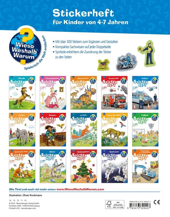 Produktbild: Wieso? Weshalb? Warum? Stickerheft - Polizei