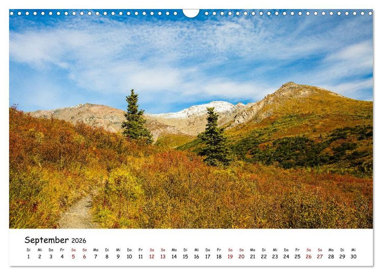 Produktbild: Alaska und Yukon, endlose Freiheit erleben (Wandkalender 2026 DIN A3 quer), CALVENDO Monatskalender