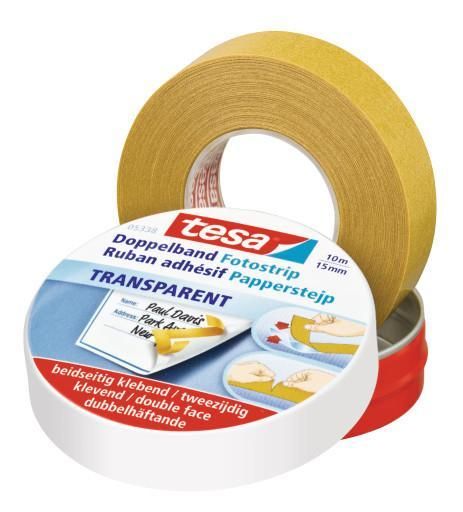 Produktbild: tesa Doppelband Fix d&uuml;nnes Vlies 15mmx10m