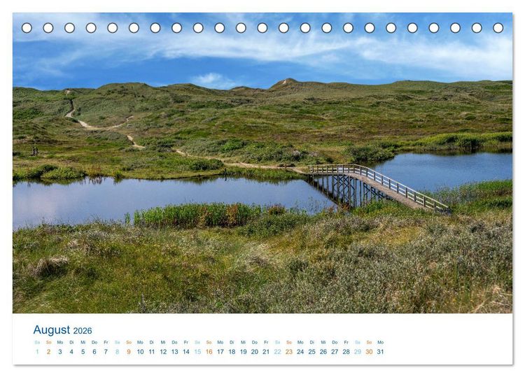 Produktbild: D&auml;nemarks Nordseek&uuml;ste - S&uuml;dj&uuml;tland (Tischkalender 2026 DIN A5 quer), CALVENDO Monatskalender