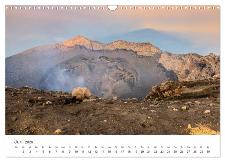 Produktbild: Vulkane 2026 (Wandkalender 2026 DIN A3 quer), CALVENDO Monatskalender