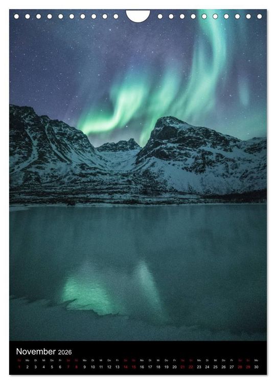 Produktbild: Nordlichtn&auml;chte (Wandkalender 2026 DIN A4 hoch), CALVENDO Monatskalender