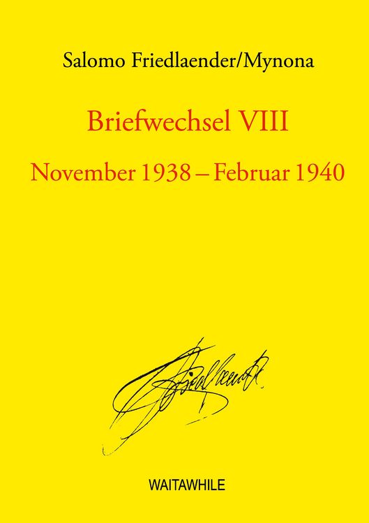 Produktbild: Briefwechsel VIII