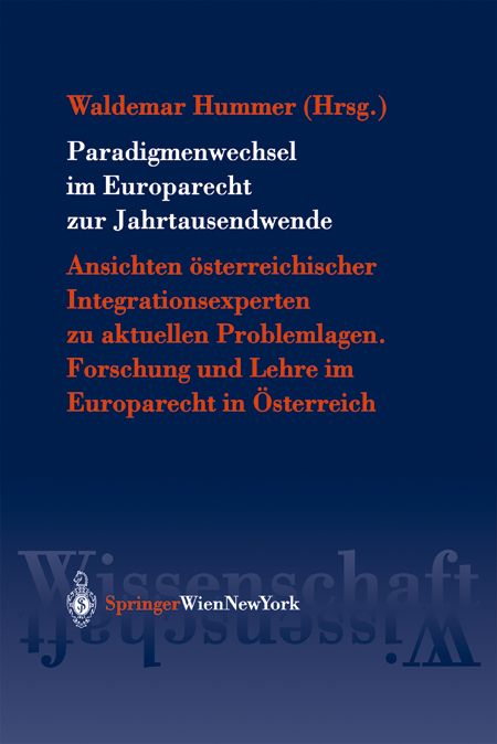 Produktbild: Paradigmenwechsel im Europarecht zur Jahrtausendwende