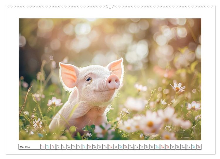 Produktbild: Pure Gl&uuml;cksmomente (Wandkalender 2026 DIN A2 quer), CALVENDO Monatskalender