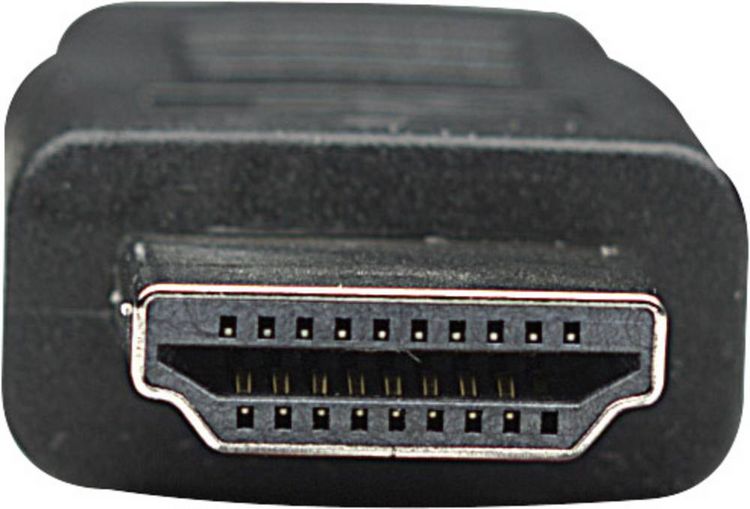 Produktbild: Manhattan DVI / HDMI Adapterkabel DVI-D 24+1pol. Stecker, HDMI-A Stecker 3.00 m Schwarz 372510 vergoldete Steckkontakte, UL-zertifiziert DVI-Kabel