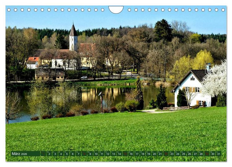 Produktbild: Wiesen W&auml;lder Weiher. Der Naturpark Augsburg-Westliche W&auml;lder (Wandkalender 2026 DIN A4 quer), CALVENDO Monatskalender