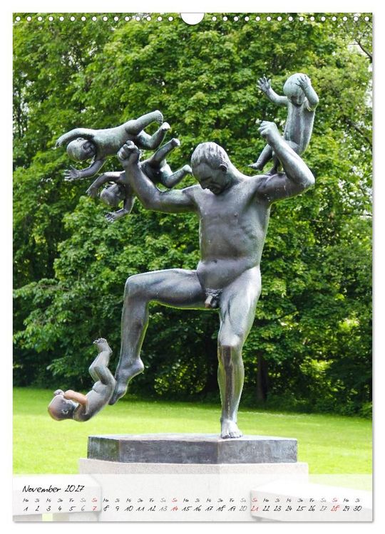 Produktbild: Vigeland (Wandkalender 2027 DIN A3 hoch), CALVENDO Monatskalender