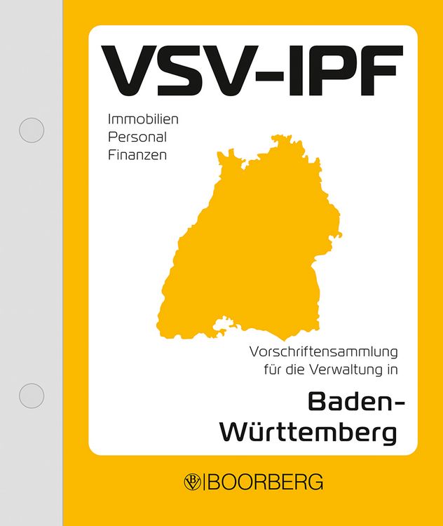 Produktbild: VSV-IPF - Vorschriftensammlung f&uuml;r die Verwaltung in Baden-W&uuml;rttemberg