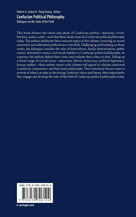 Produktbild: Confucian Political Philosophy