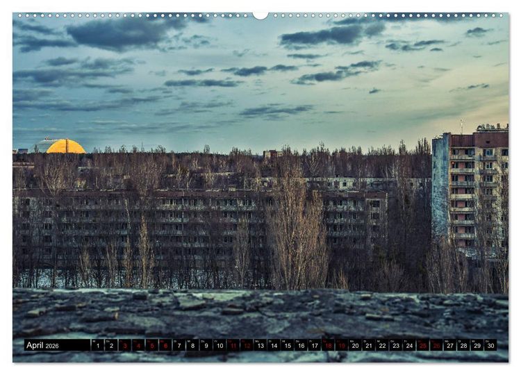 Produktbild: Tschernobyl - Prypjat - Die radioaktive Geisterstadt (Wandkalender 2026 DIN A2 quer), CALVENDO Monatskalender