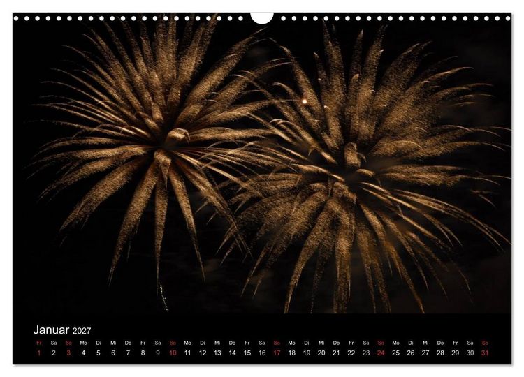 Produktbild: Feuerwerk (Wandkalender 2027 DIN A3 quer), CALVENDO Monatskalender