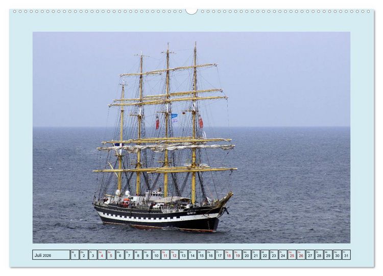 Produktbild: Segelschulschiffe aus aller Welt (Wandkalender 2026 DIN A2 quer), CALVENDO Monatskalender