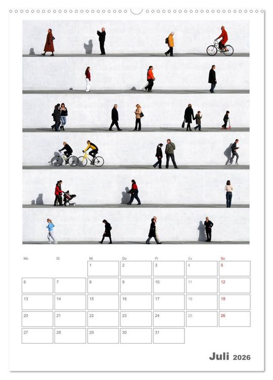 Produktbild: Wall People - Bilderserie von Eka Sharashidze (Wandkalender 2026 DIN A2 hoch), CALVENDO Monatskalender