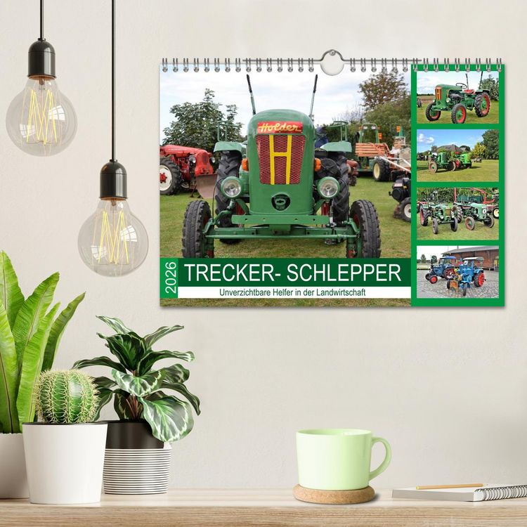 Produktbild: TRECKER-SCHLEPPER. Unverzichtbare Helfer in der Landwirtschaft (Wandkalender 2026 DIN A4 quer), CALVENDO Monatskalender