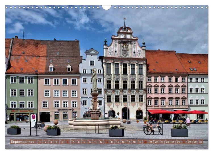 Produktbild: Landsberg am Lech - Die liebenswerte und romantische Stadt am Fluss (Wandkalender 2026 DIN A3 quer), CALVENDO Monatskalender