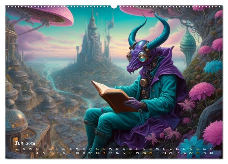 Produktbild: unm&ouml;gliche Traumwelten (Wandkalender 2026 DIN A2 quer), CALVENDO Monatskalender