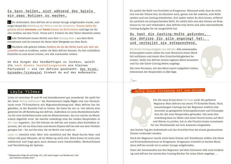 Krimi-Dinner-Buch: Ein mörderisches Casting