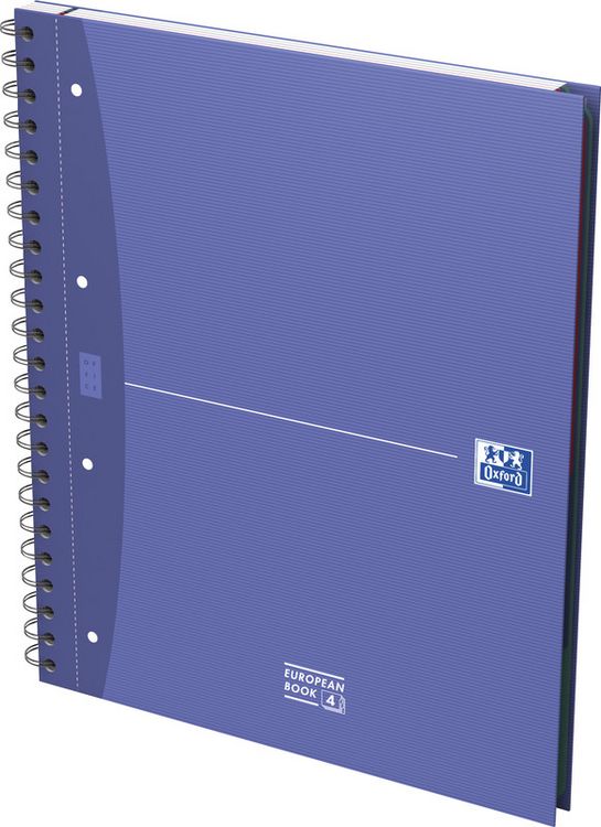 Produktbild: OXFORD Collegeblock Essentials European Book, A4+, 4 Loch 7 mm liniert 240 Seiten