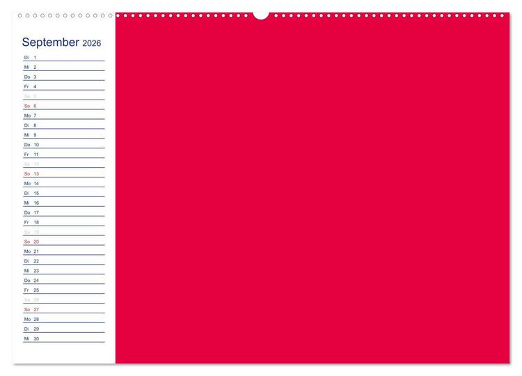Produktbild: Farbiger Bastelkalender (Wandkalender 2026 DIN A2 quer), CALVENDO Monatskalender
