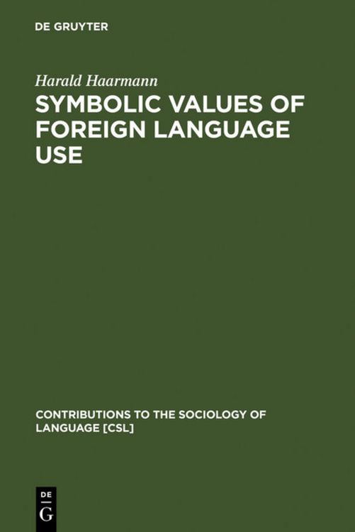 Produktbild: Symbolic Values of Foreign Language Use