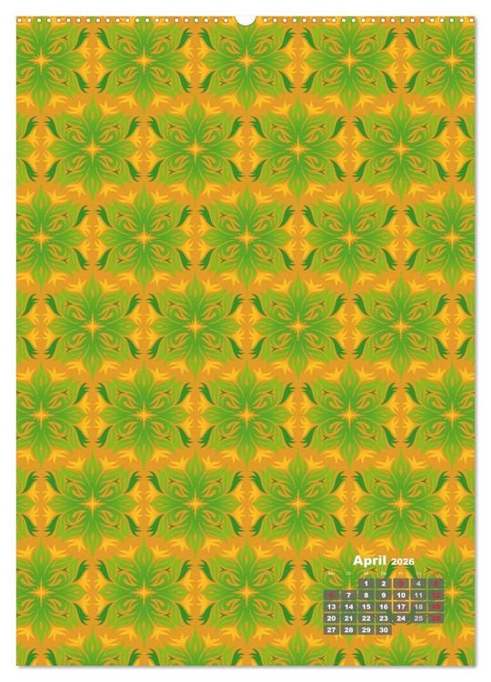 Produktbild: Tapetendesigns &ndash; Strukturen, Muster und Bastelvorlagen (hochwertiger Premium Wandkalender 2026 DIN A2 hoch), Kunstdruck in Hochglanz