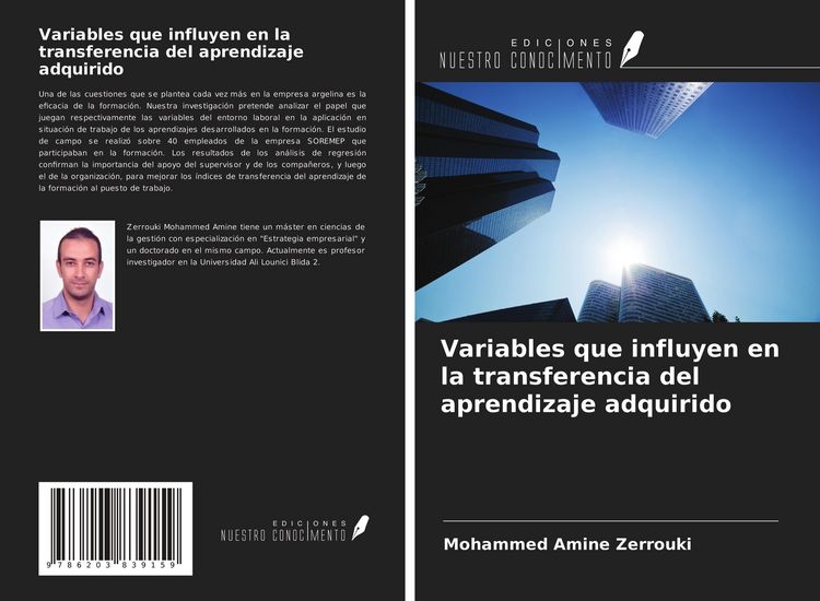 Produktbild: Variables que influyen en la transferencia del aprendizaje adquirido