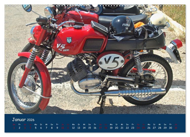 Produktbild: Vintage Mopeds (Wandkalender 2026 DIN A2 quer), CALVENDO Monatskalender