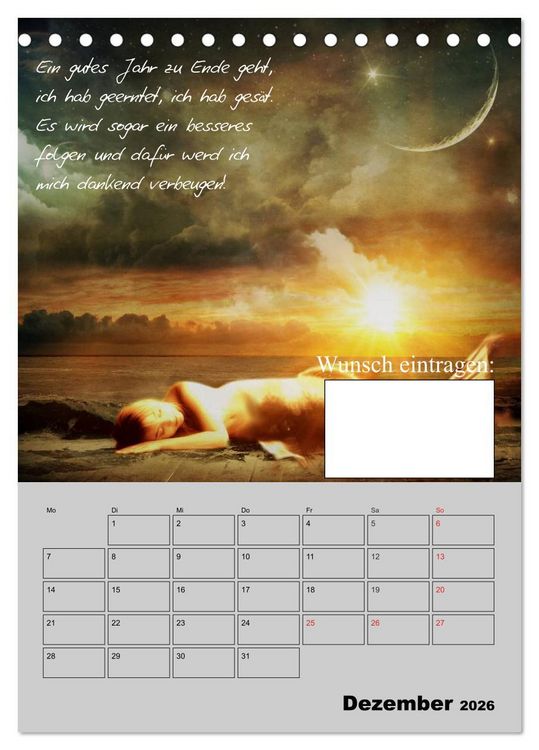 Produktbild: Wunsch- und Zauberkalender (Tischkalender 2026 DIN A5 hoch), CALVENDO Monatskalender