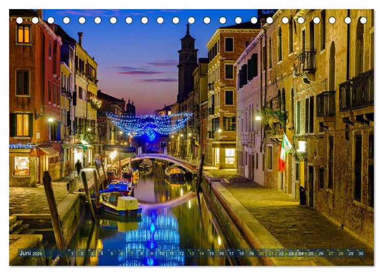 Produktbild: Venedig - eine Stadt f&uuml;r Tr&auml;umer (Tischkalender 2026 DIN A5 quer), CALVENDO Monatskalender