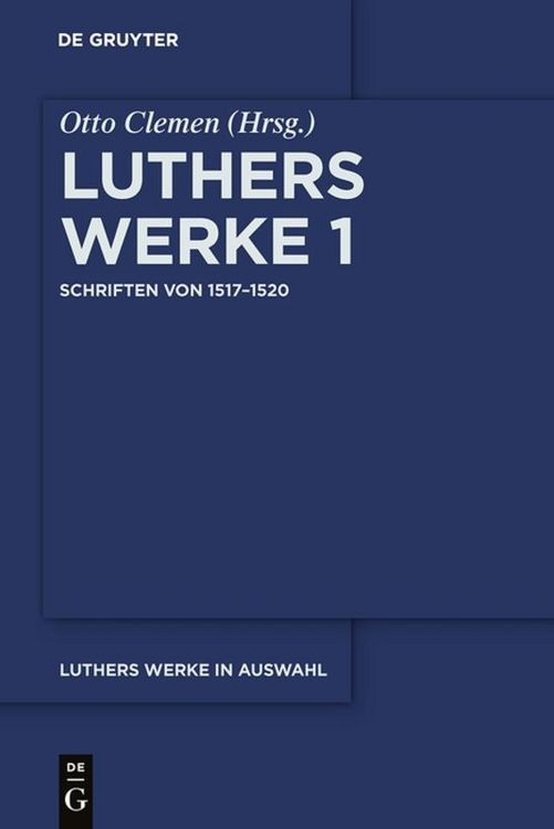 Produktbild: Schriften von 1517&ndash;1520