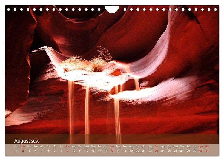 Produktbild: Lights and Colours of the Antelope Canyon (Wall Calendar 2026 DIN A4 landscape), CALVENDO 12 Month Wall Calendar