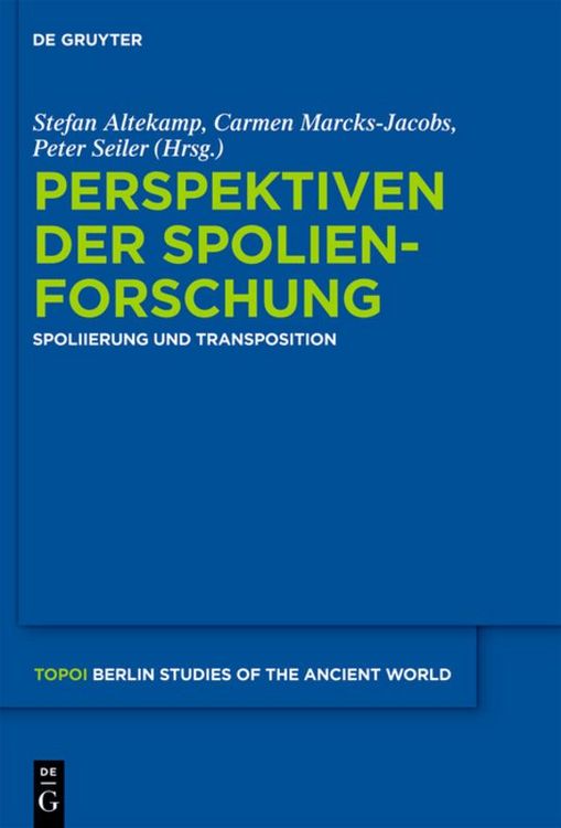 Produktbild: Perspektiven der Spolienforschung 1