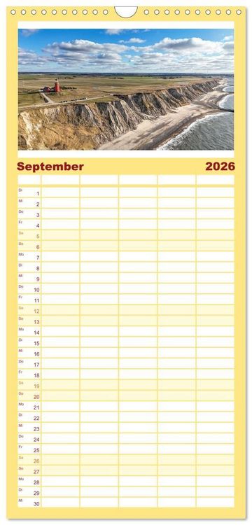 Produktbild: Familienplaner 2026 - Westj&uuml;tland - D&auml;nemarks Westen erleben mit 5 Spalten (Wandkalender, 21 x 45 cm) CALVENDO