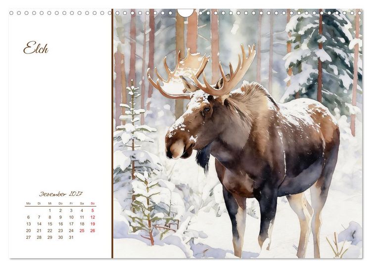 Produktbild: Tiere in Skandinaviens Wildnis (Wandkalender 2027 DIN A3 quer), CALVENDO Monatskalender