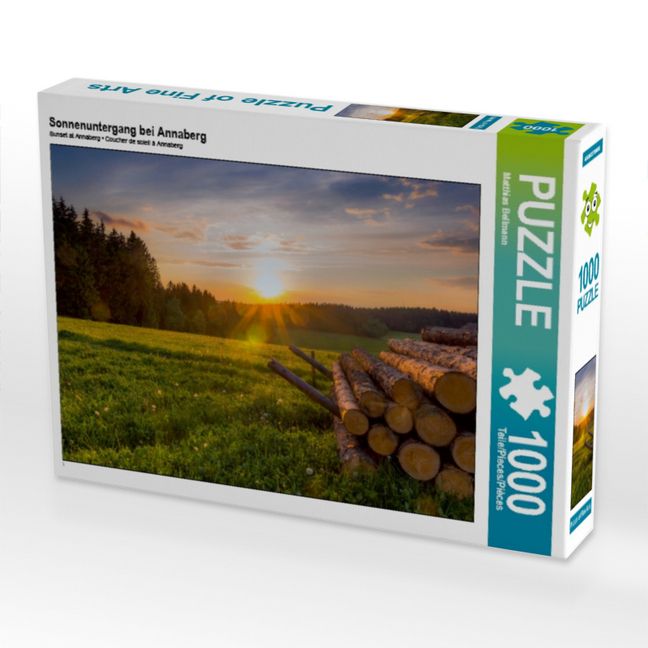 Produktbild: CALVENDO Puzzle Sonnenuntergang bei Annaberg | 1000 Teile Lege-Gr&ouml;&szlig;e 64x48cm Foto-Puzzle f&uuml;r gl&uuml;ckliche Stunden
