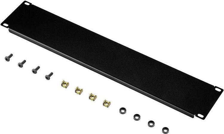 Produktbild: Renkforce RF-3429136 19 Zoll Netzwerkschrank-Blindabdeckung 2 HE Dunkelgrau