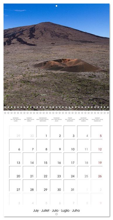 Produktbild: L'ile de la R&eacute;union, un volcan au milieu de l'oc&eacute;an Indien (Calendrier mural carr&eacute; 2026 30x30 cm) Calendrier double avec une page pour vos prises de notes