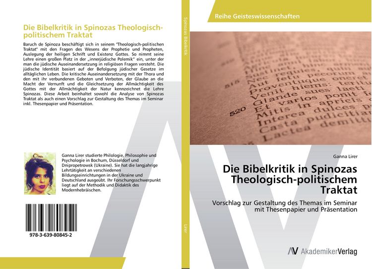 Produktbild: Die Bibelkritik in Spinozas Theologisch-politischem Traktat