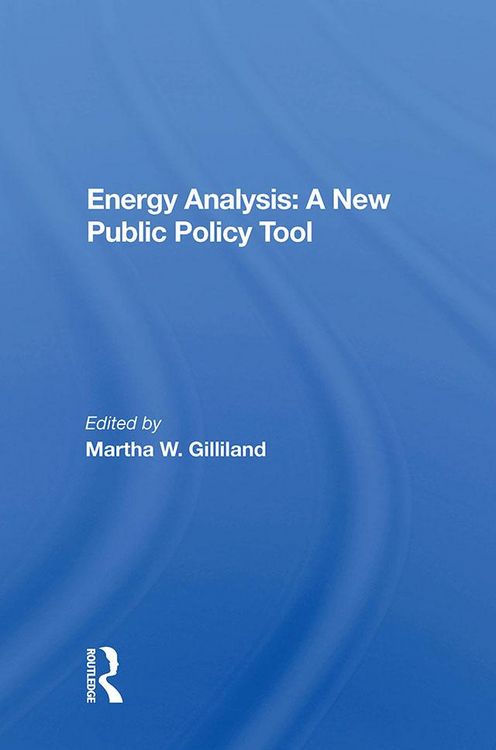 Produktbild: Energy Analysis: A New Public Policy Tool