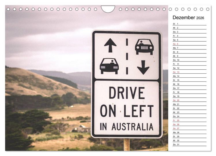 Produktbild: Das sch&ouml;ne Australien (Wandkalender 2026 DIN A4 quer), CALVENDO Monatskalender