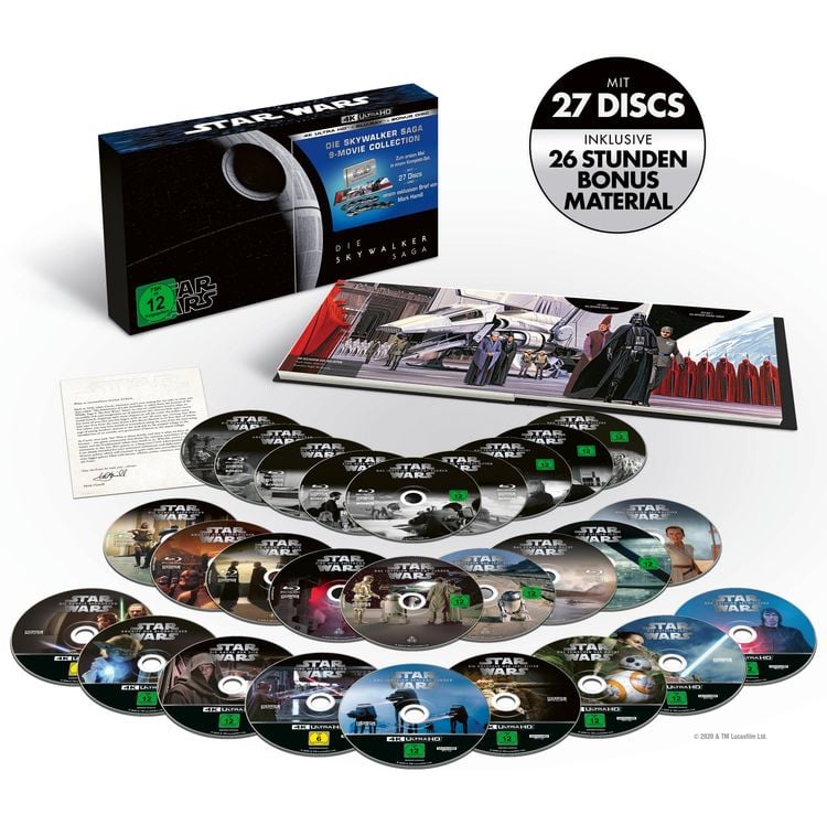 Star Wars 1 - 9 - Die Skywalker Saga 4K Ultra HD Blu-ray + Blu-ray