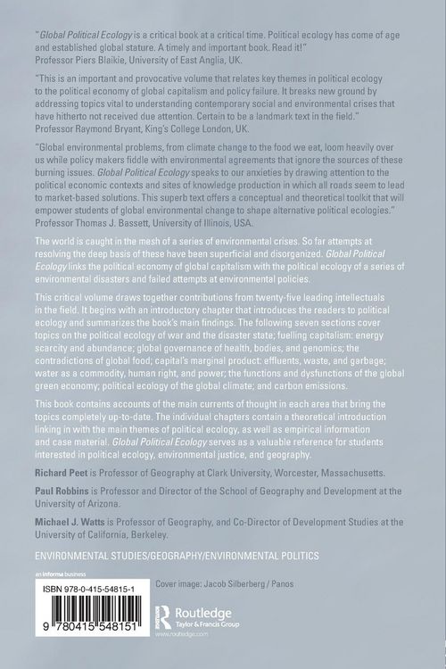 Produktbild: Global Political Ecology