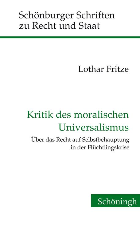 Produktbild: Kritik des moralischen Universalismus
