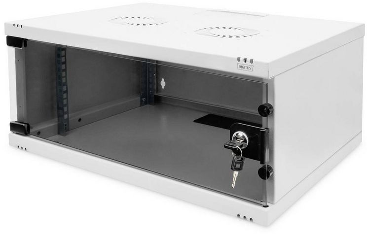 Produktbild: Digitus DN-38010 19 Zoll Wandgeh&auml;use (B x H x T) 540 x 241 x 400 mm 4 HE Lichtgrau (RAL 7035), Grau, Grau (Metallgeh&auml;use), Hellgrau, Lichtgrau