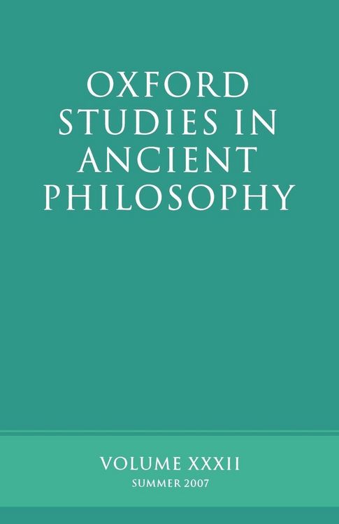 Produktbild: Oxford Studies in Ancient Philosophy XXXII