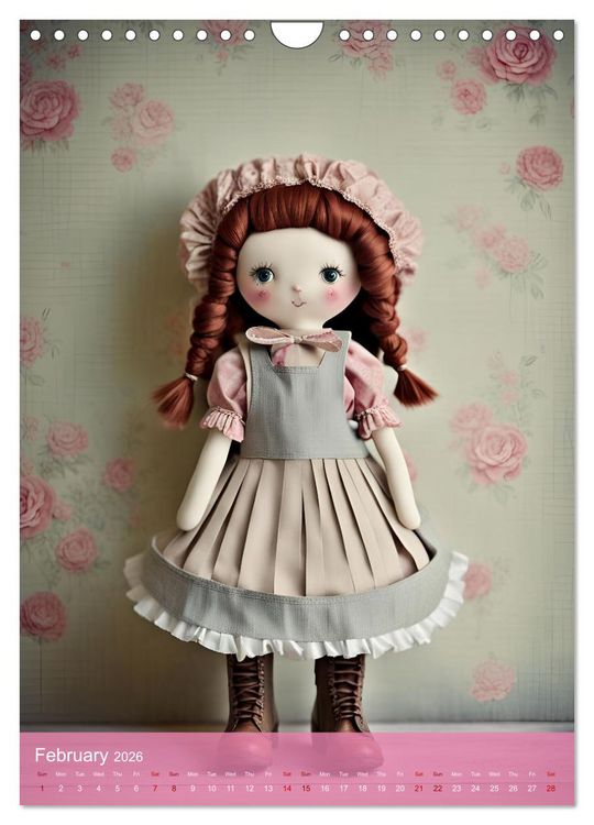 Produktbild: Romantic Dolls (Wall Calendar 2026 DIN A4 portrait), CALVENDO 12 Month Wall Calendar