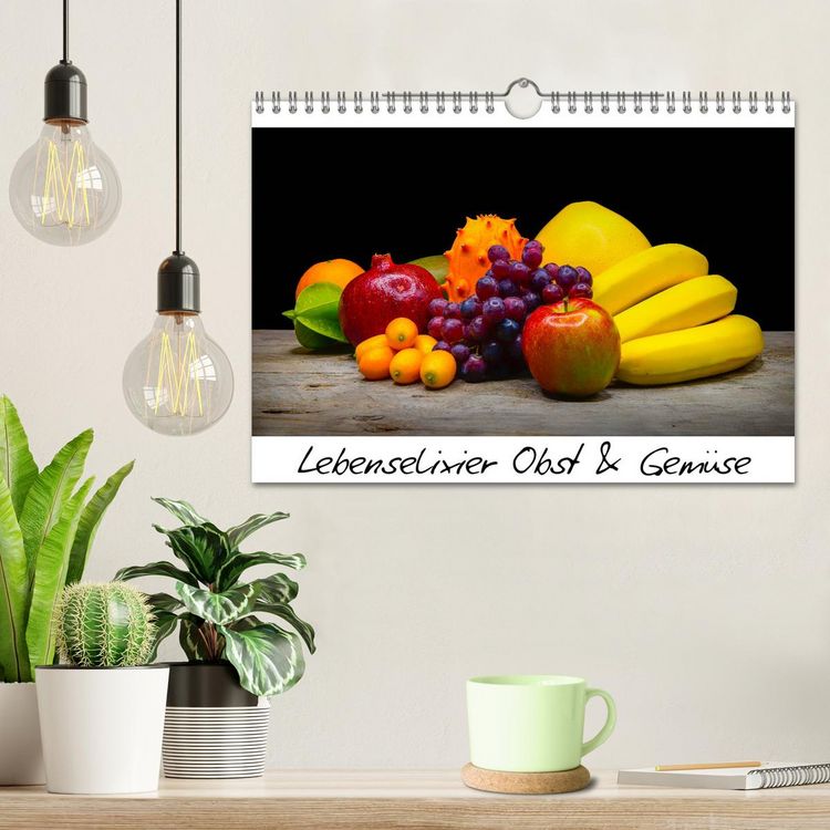 Produktbild: Lebenselixier Obst und Gem&uuml;se (Wandkalender 2026 DIN A4 quer), CALVENDO Monatskalender