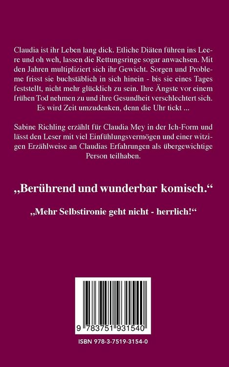 Produktbild: Claudia Mey - Dick war gestern