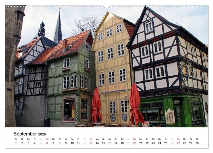 Produktbild: Quedlinburg im Harz (Wandkalender 2026 DIN A2 quer), CALVENDO Monatskalender